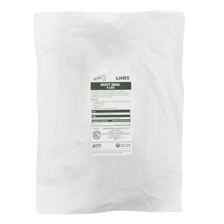 L.H. DOTTIE Duct Seal, 5 lb, Plastic Bag, Gray, 10 PK LHD5